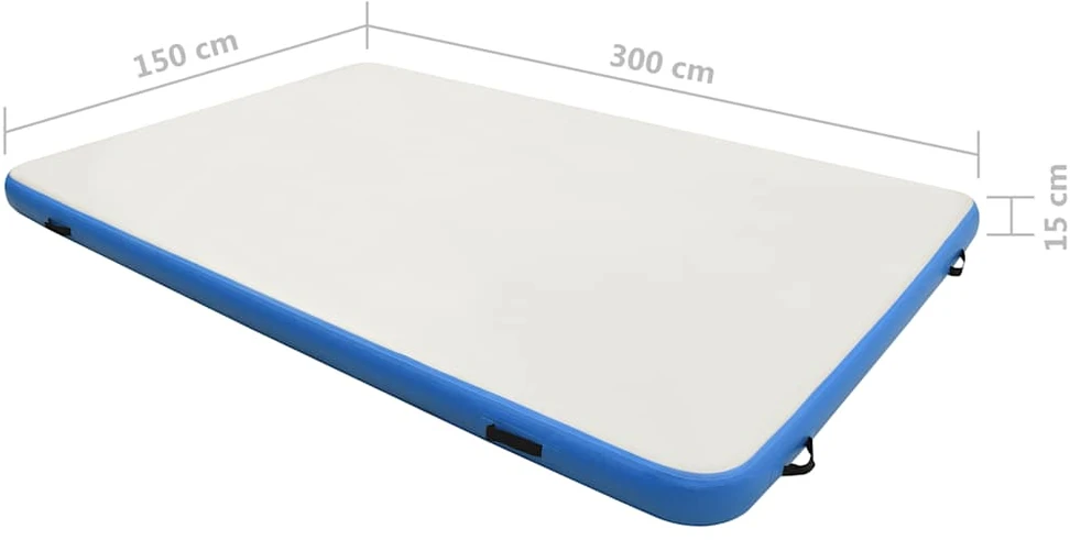 Pripučiama platforma, mėlynos ir baltos spalvos, 300x150x15cm