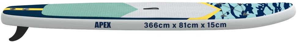 Pripučiama stovėjimo panele APEX 366 x 81 x 15 cm Mėlyna skirta