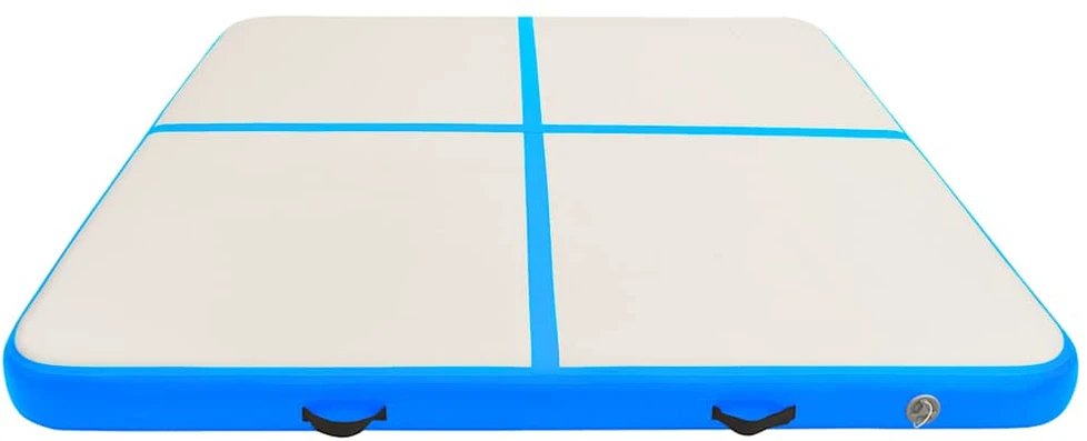 Pripučiamas gimnastikos kilimėlis, mėlynas, 200x200x15cm, PVC