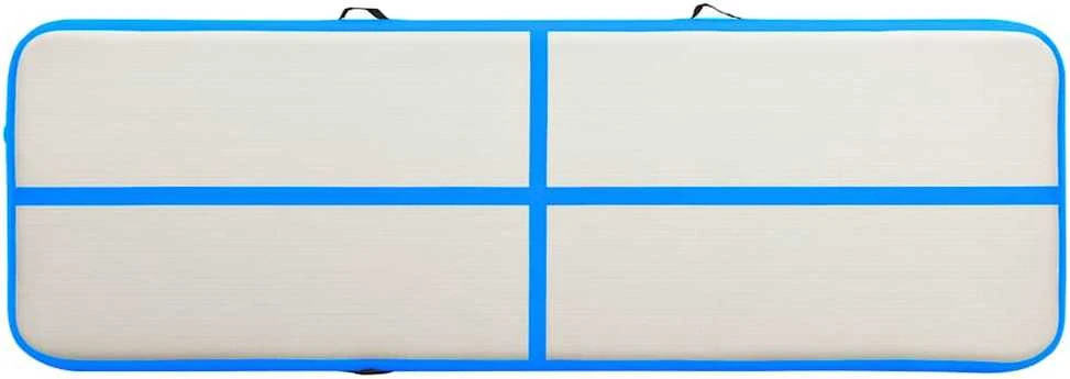 Pripučiamas gimnastikos kilimėlis, mėlynas, 400x100x15cm, PVC