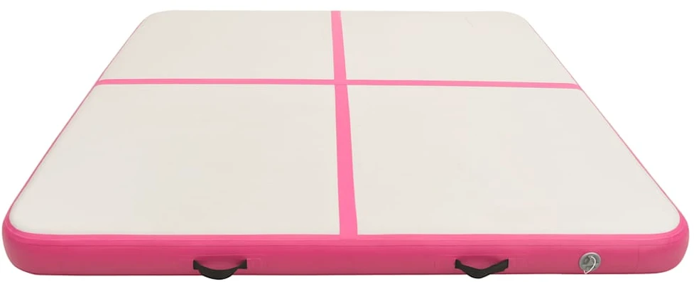 Pripučiamas gimnastikos kilimėlis, rožinis, 200x200x10cm, PVC