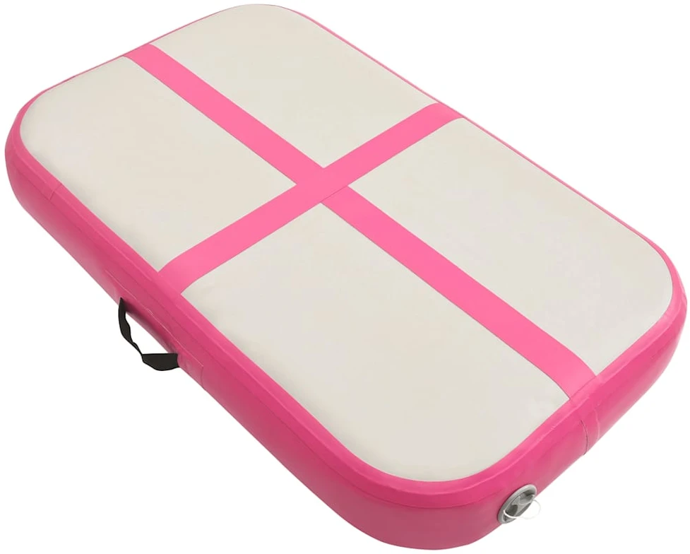 Pripučiamas gimnastikos kilimėlis, rožinis, 60x100x15cm, PVC