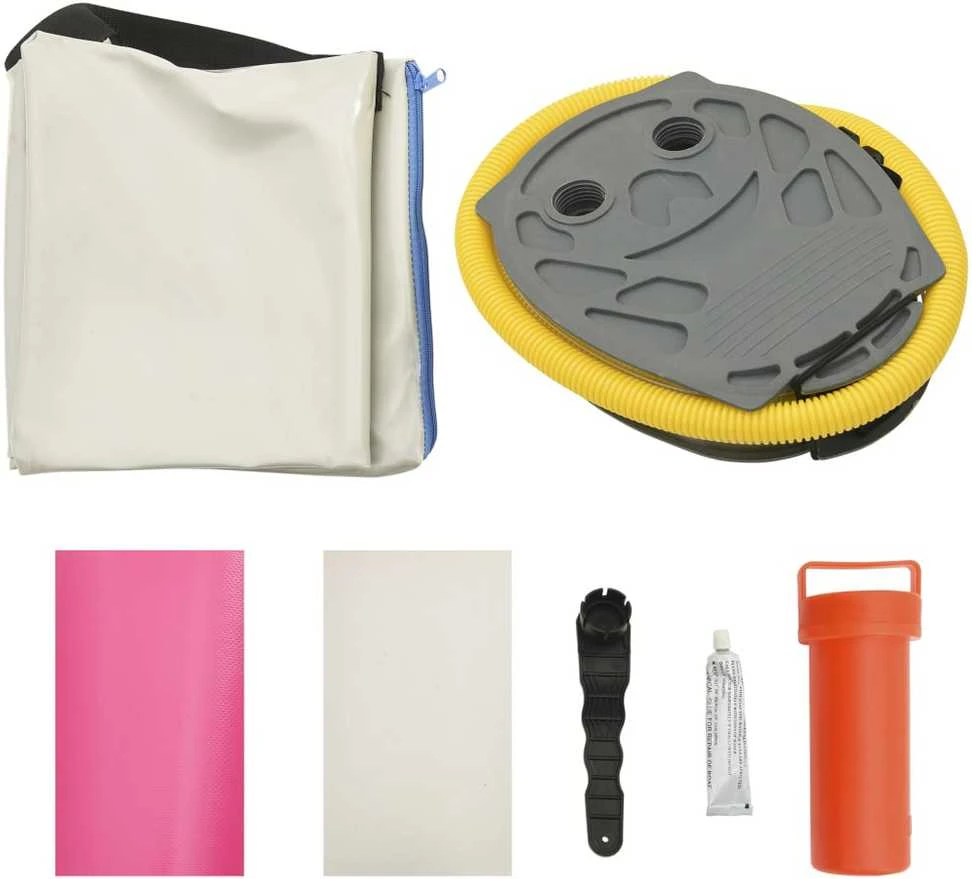 Pripučiamas gimnastikos kilimėlis, rožinis, 60x100x20cm, PVC