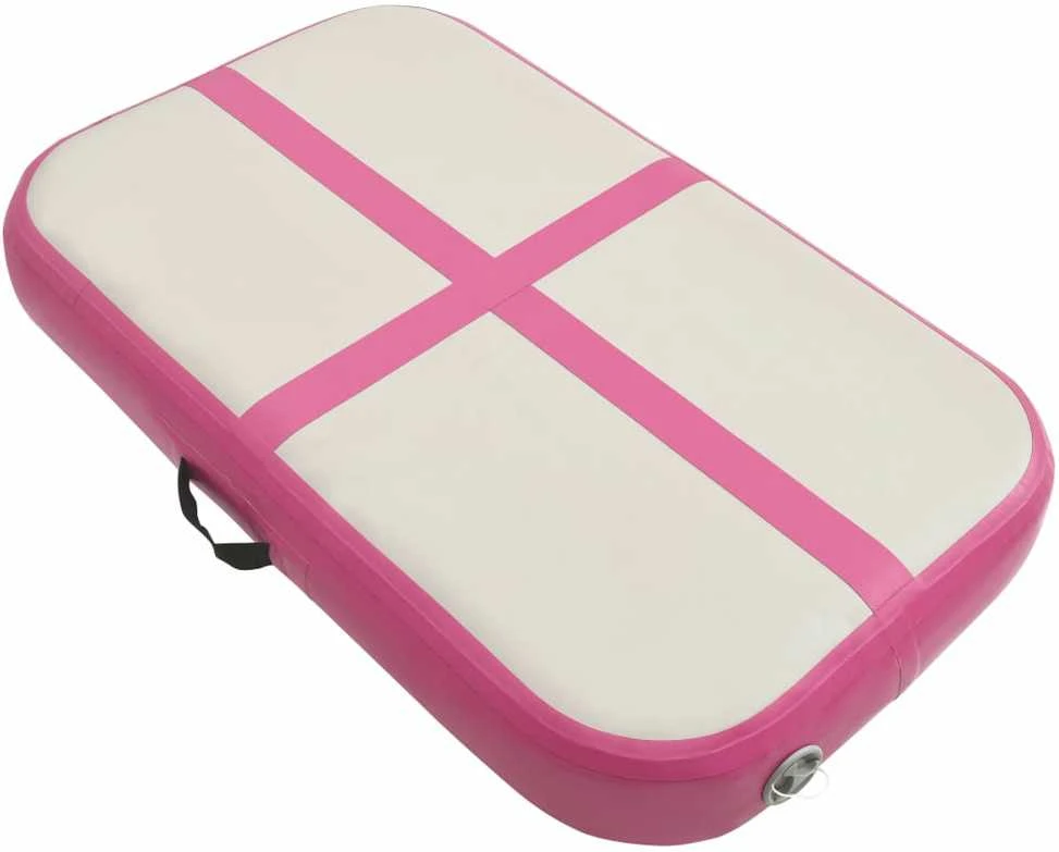 Pripučiamas gimnastikos kilimėlis, rožinis, 60x100x20cm, PVC
