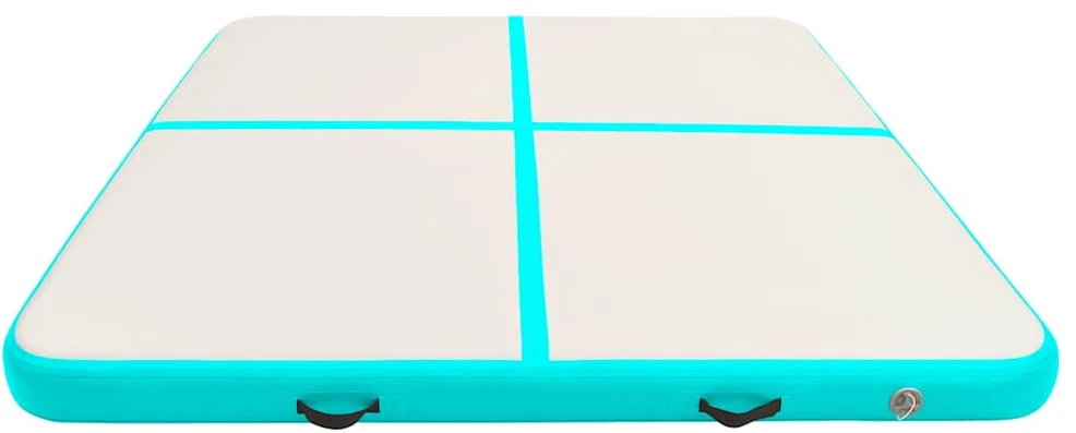 Pripučiamas gimnastikos kilimėlis, žalias, 200x200x20cm, PVC