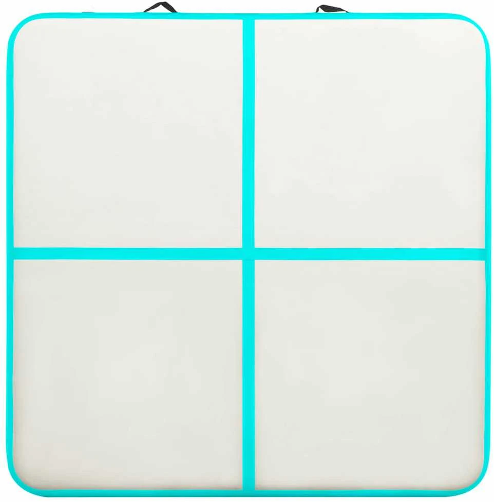Pripučiamas gimnastikos kilimėlis, žalias, 200x200x20cm, PVC