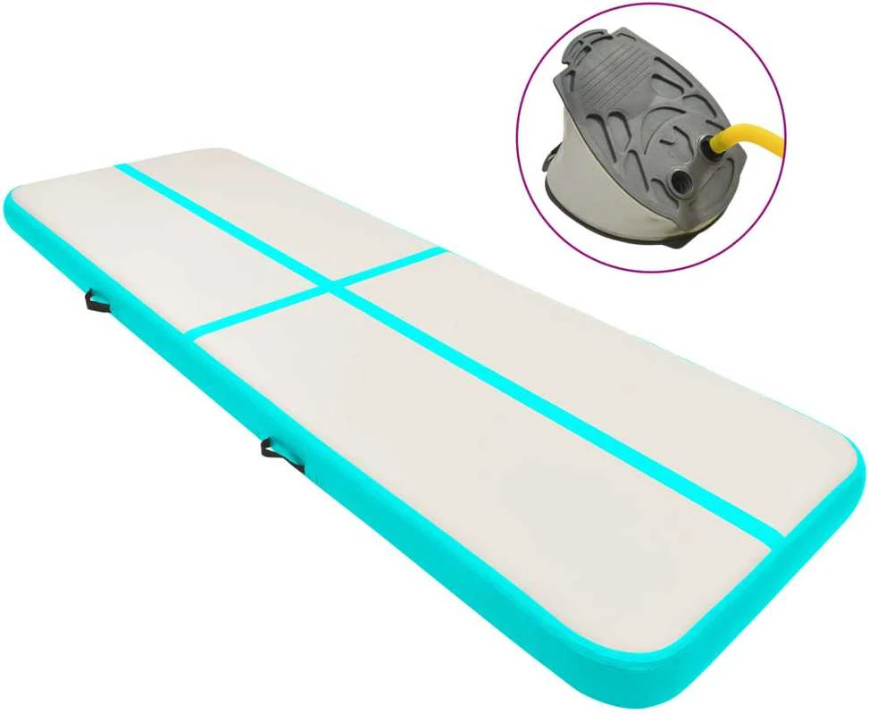 Pripučiamas gimnastikos kilimėlis, žalias, 300x100x20cm, PVC