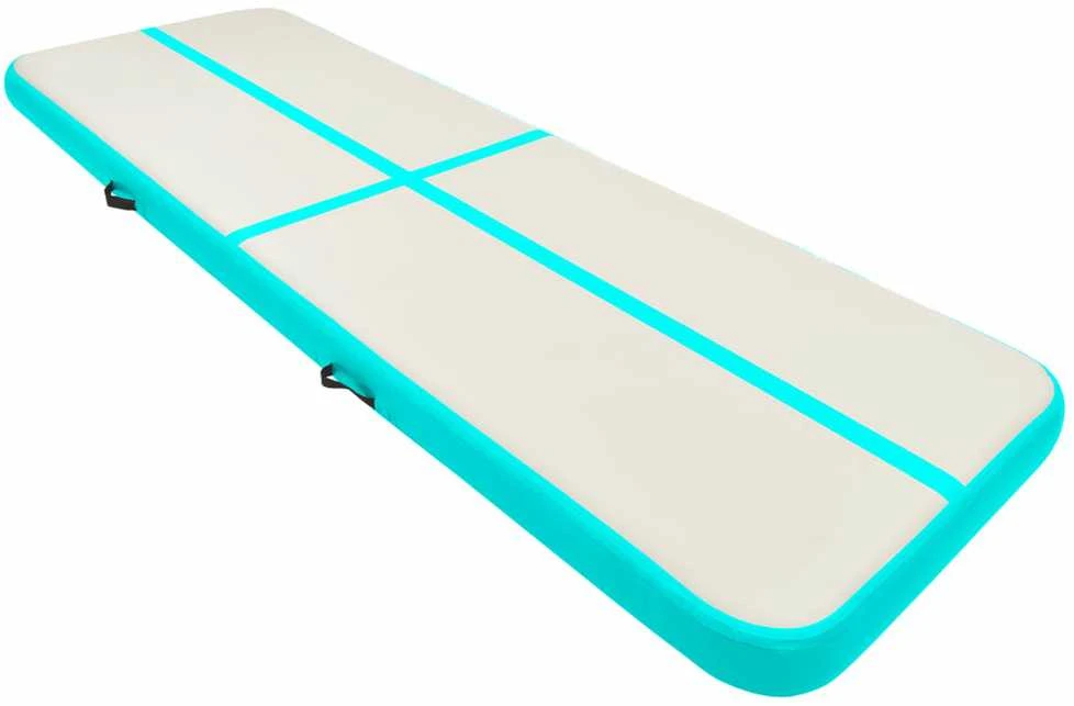 Pripučiamas gimnastikos kilimėlis, žalias, 300x100x20cm, PVC