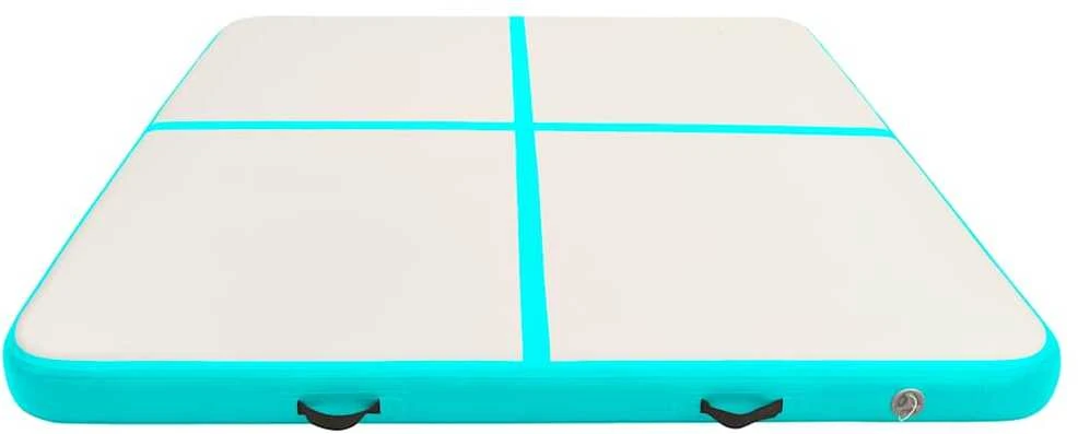 Pripučiamas gimnastikos kilimėlis, žalias, 200x200x20cm, PVC