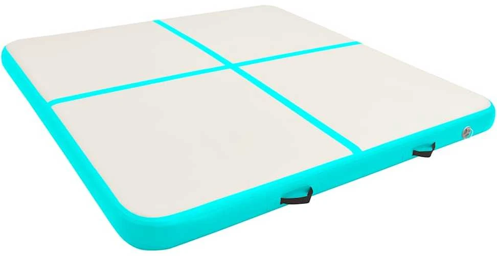 Pripučiamas gimnastikos kilimėlis, žalias, 200x200x20cm, PVC
