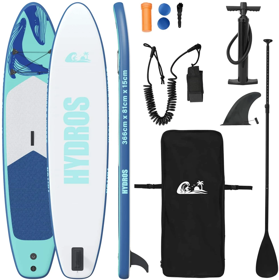 Pripučiamas Stand Up Paddle Board HYDROS 366 x 81 x 15 cm