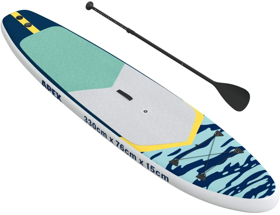 Pripučiamas SUP lenta su burės APEX 330 x 76 x 15 cm Mėlyna
