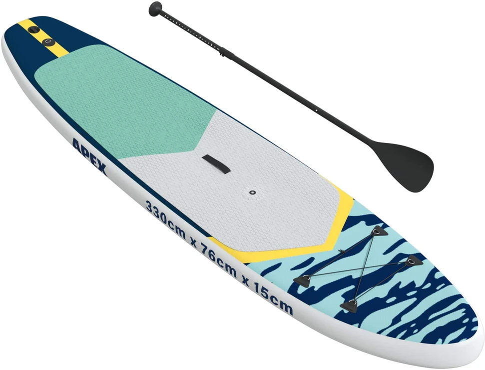 Pripučiamas SUP lenta su burės APEX 330 x 76 x 15 cm Mėlyna