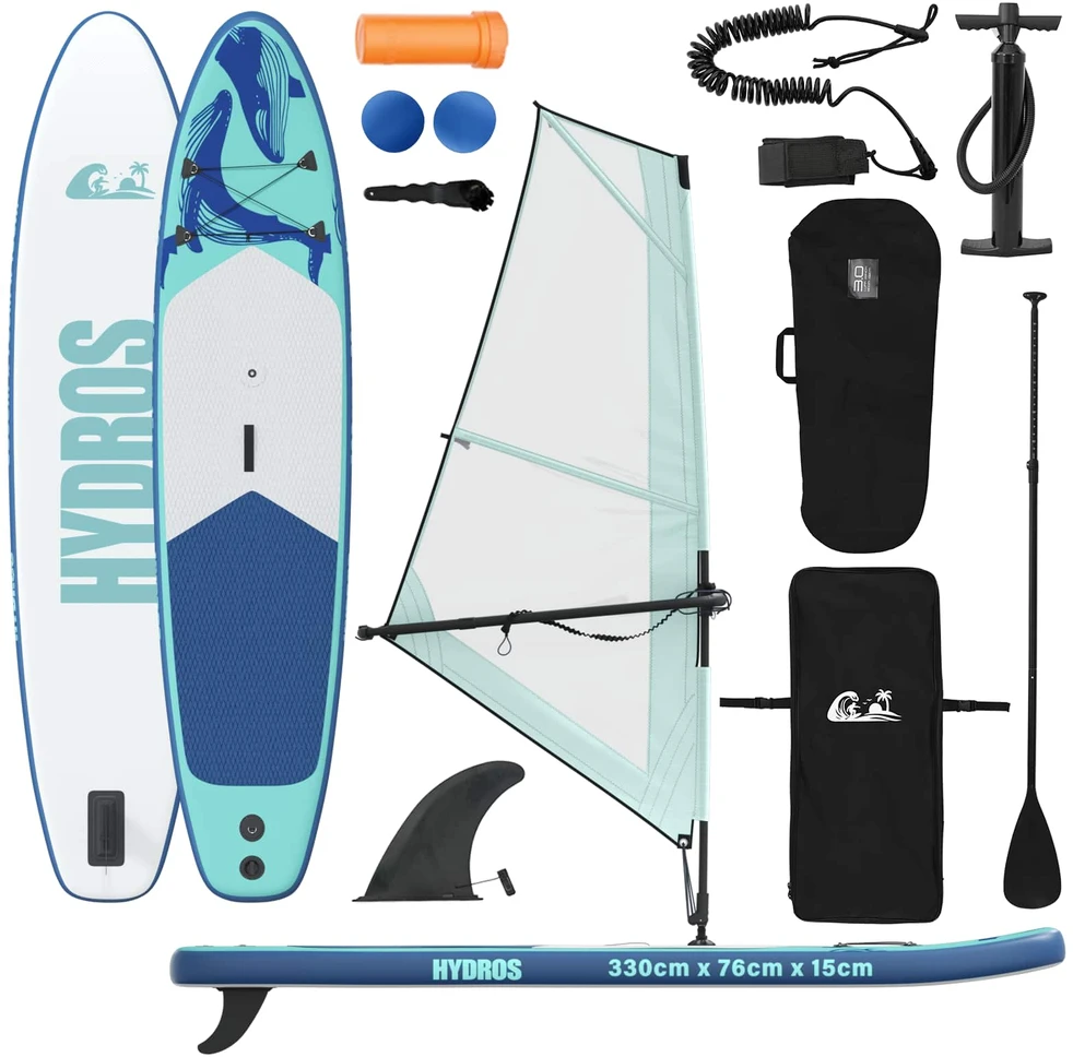 Pripučiamas SUP lenta su burės HYDROS 330 x 76 x 15 cm Turkio
