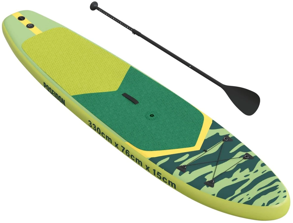 Pripučiamas SUP lenta su burės POSEIDON 330 x 76 x 15 cm Žalia