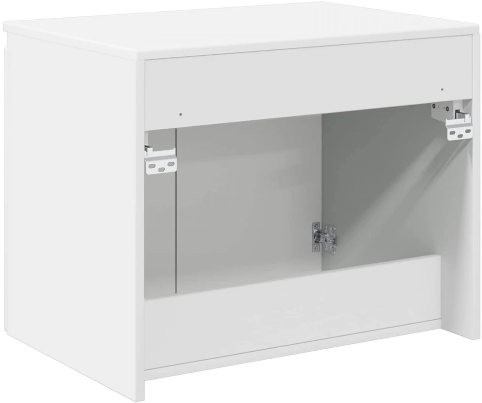 Prisegamas Vonios Spintelė Balta 62,5 x 44,5 x 50 cm