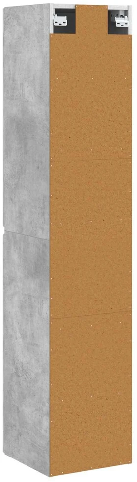 Prisegamas Vonios Spintelė Betono pilka 33 x 34,5 x 160 cm