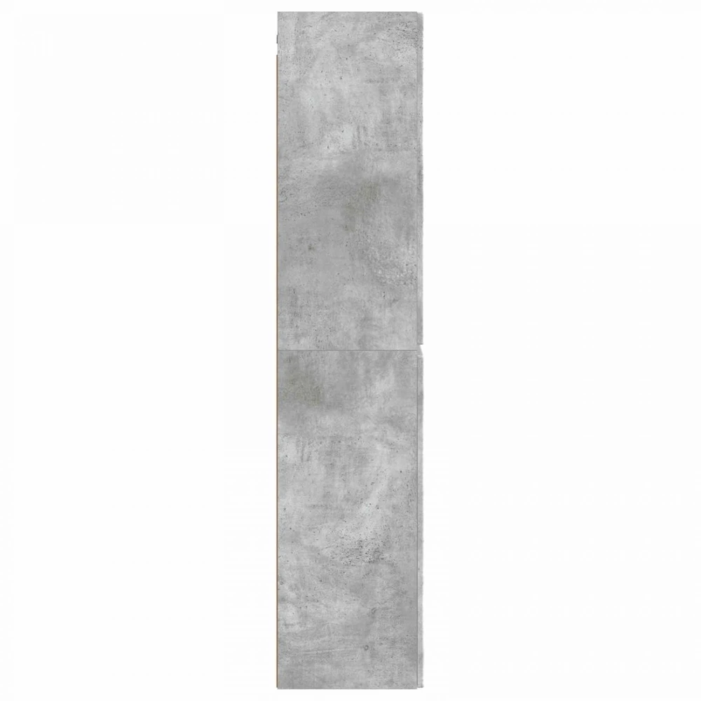 Prisegamas Vonios Spintelė Betono pilka 33 x 34,5 x 160 cm