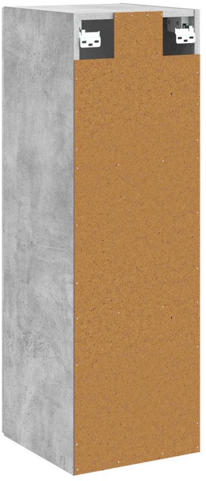 Prisegamas Vonios Spintelė Betono pilka 33 x 34,5 x 100 cm