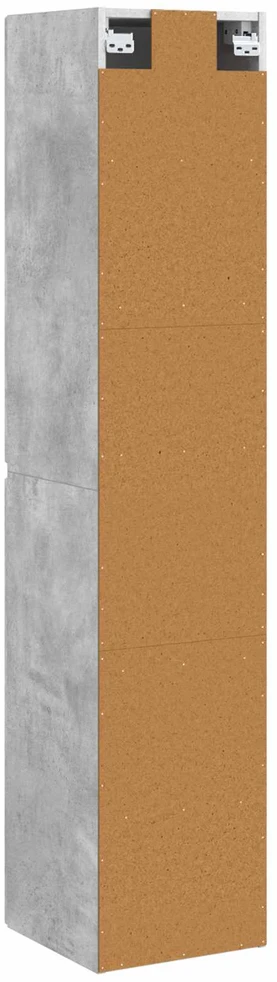 Prisegamas Vonios Spintelė Betono pilka 33 x 34,5 x 160 cm
