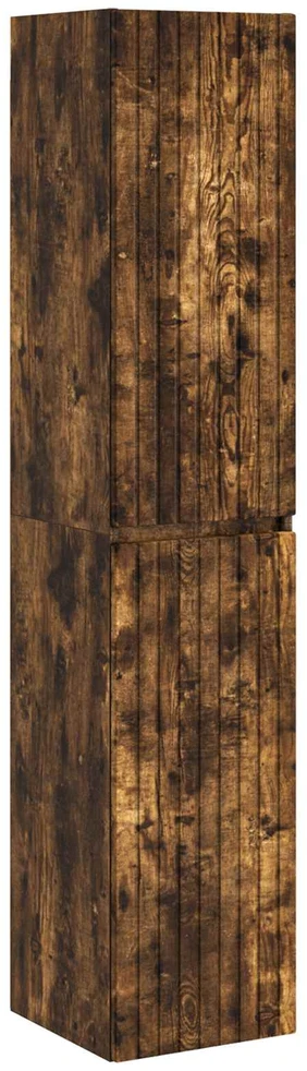 Prisegamas Vonios Spintelė Dūminio ąžuolo 33 x 34,5 x 160 cm