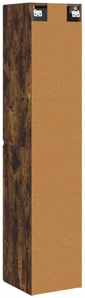 Prisegamas Vonios Spintelė Dūminio ąžuolo 33 x 34,5 x 160 cm