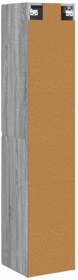 Prisegamas Vonios Spintelė Pilka Sonoma 33 x 34,5 x 160 cm