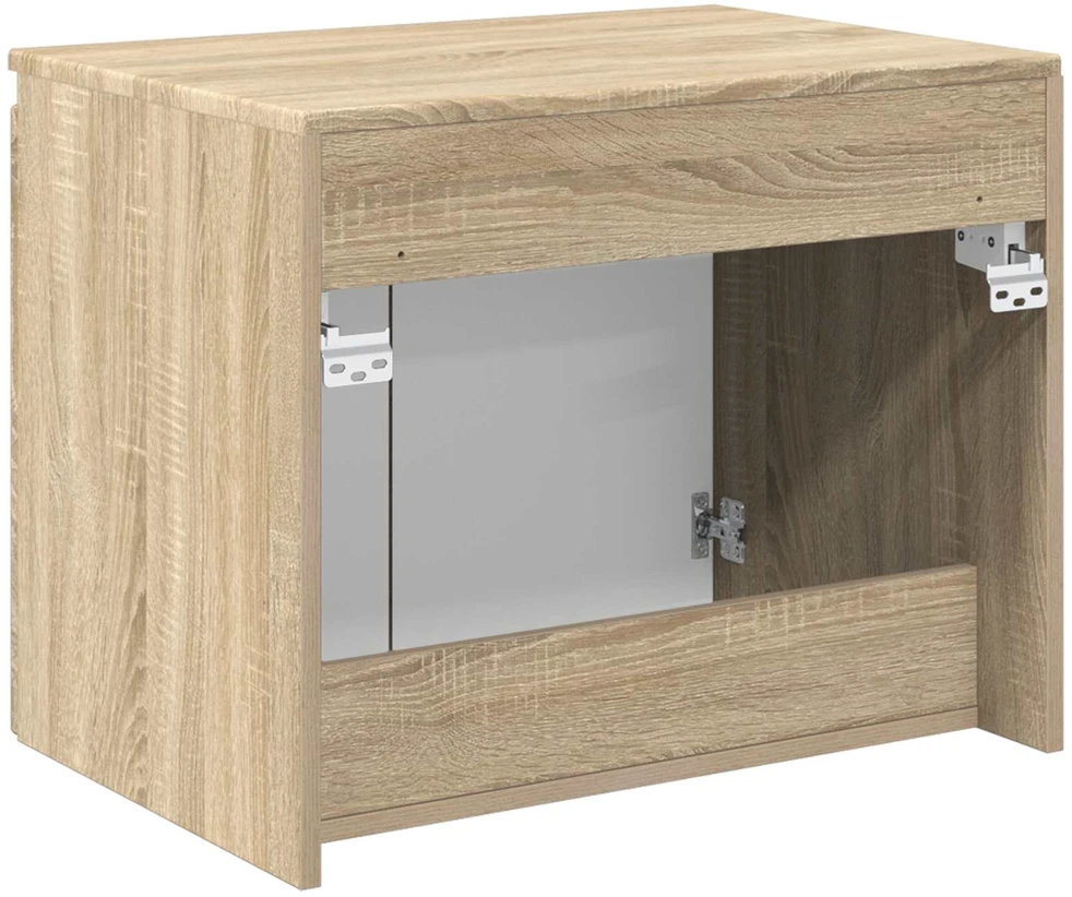 Prisegamas Vonios Spintelė Sonoma ąžuolas 62,5 x 44,5 x 50 cm
