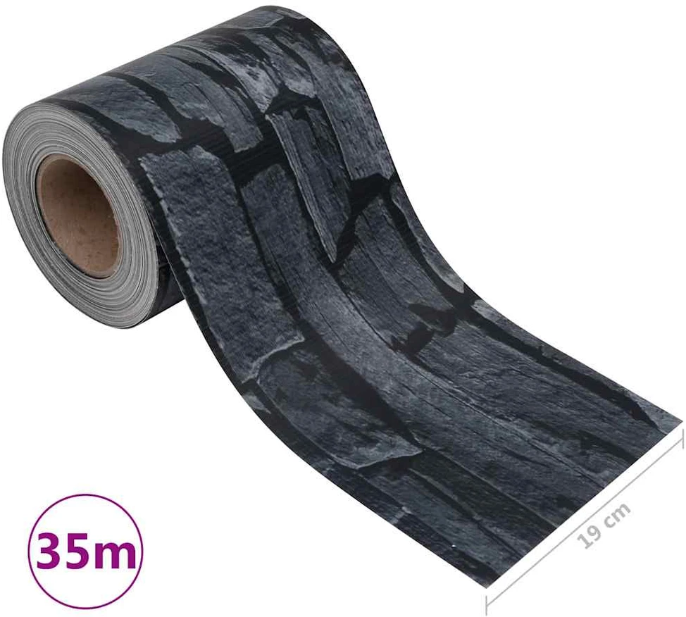 Privatumo suteikianti sodo pertvara, pilka, 35x0,19m, PVC