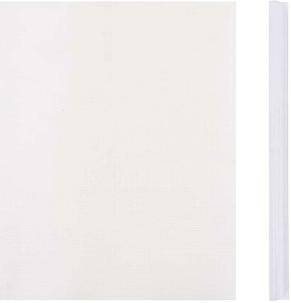 Privatumo suteikianti sodo pertvara, balta, 35x0,19m, PVC