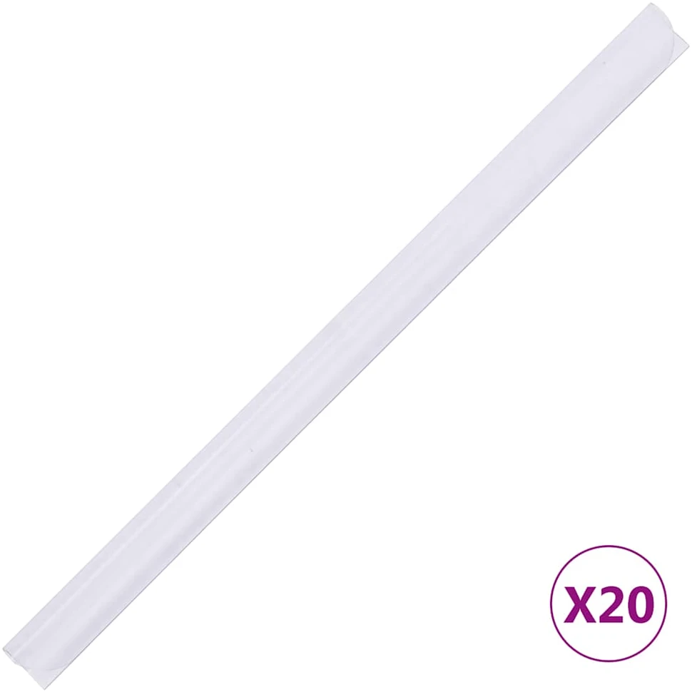 Privatumo suteikianti sodo pertvara, balta, 35x0,19m, PVC