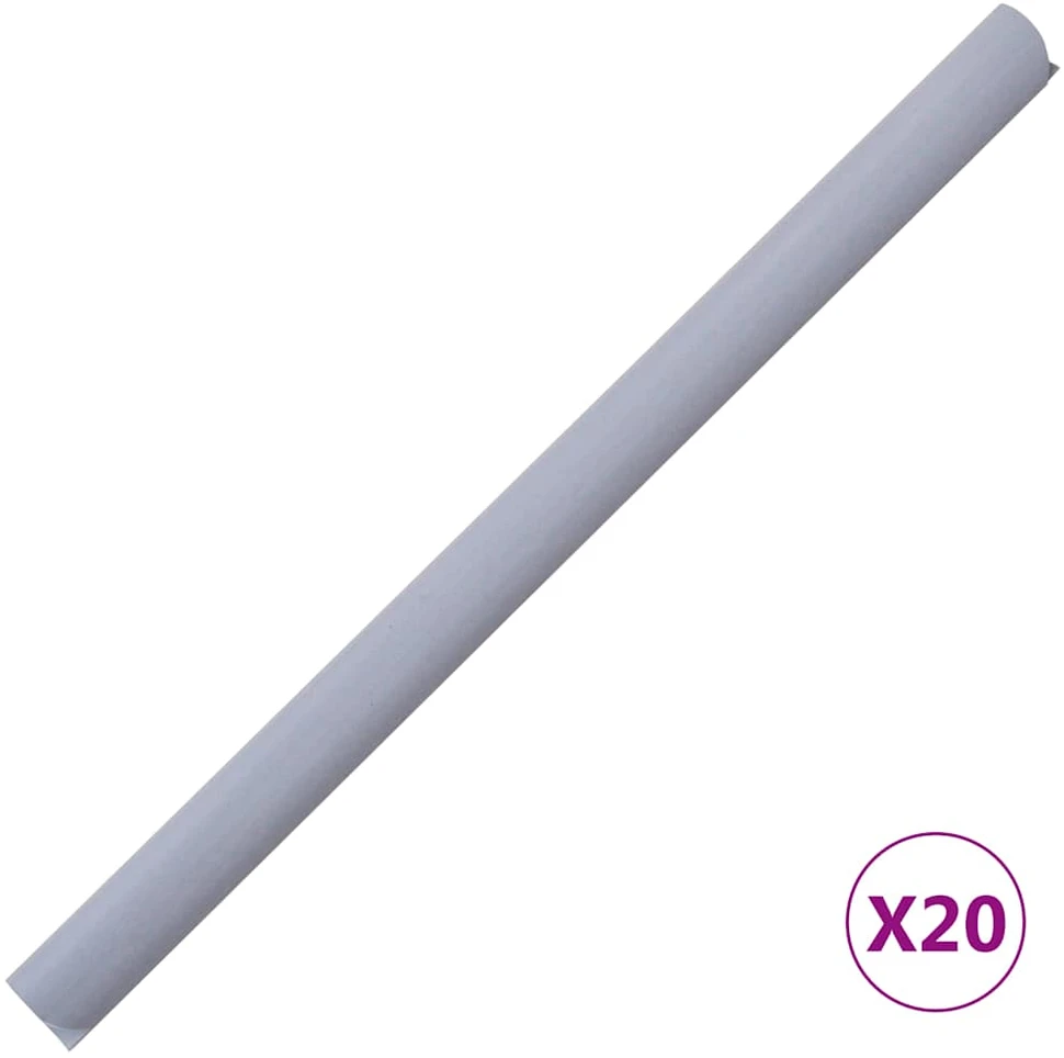 Privatumo suteikianti sodo pertvara, pilka, 35x0,19m, PVC