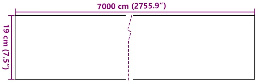 Privatumo suteikianti sodo plokštė, žalia, PVC, 70x0,19m