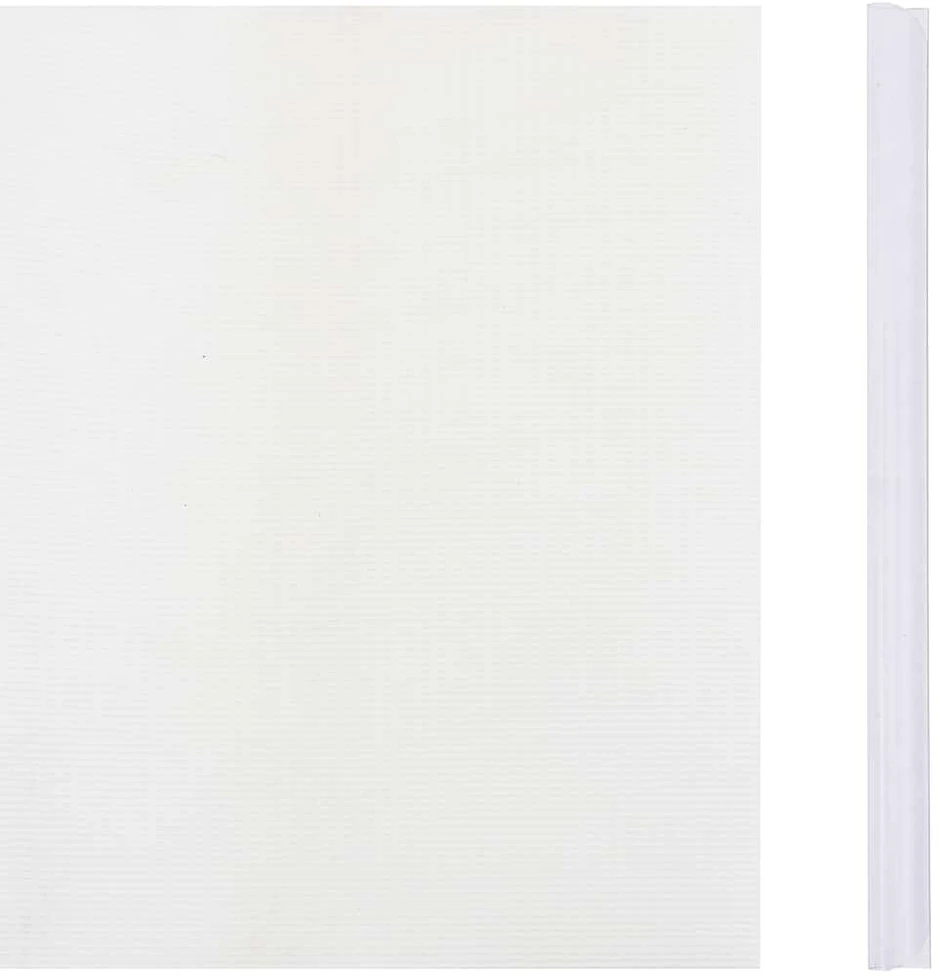 Privatumo suteikiančios pertvaros, 4vnt., baltos, 35x0,19m, PVC