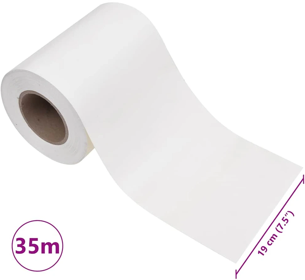 Privatumo suteikiančios pertvaros, 4vnt., baltos, 35x0,19m, PVC