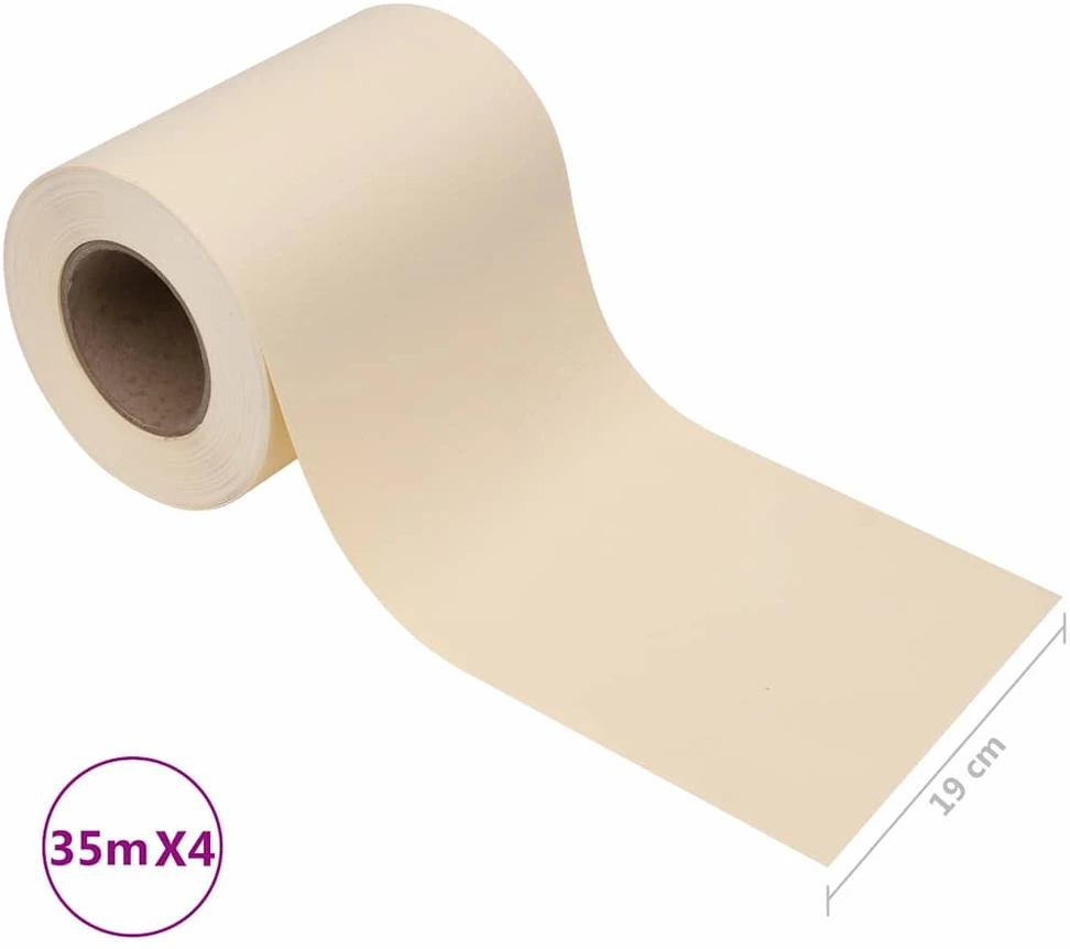Privatumo suteikiančios pertvaros, 4vnt., kreminė, 35x0,19m, PVC