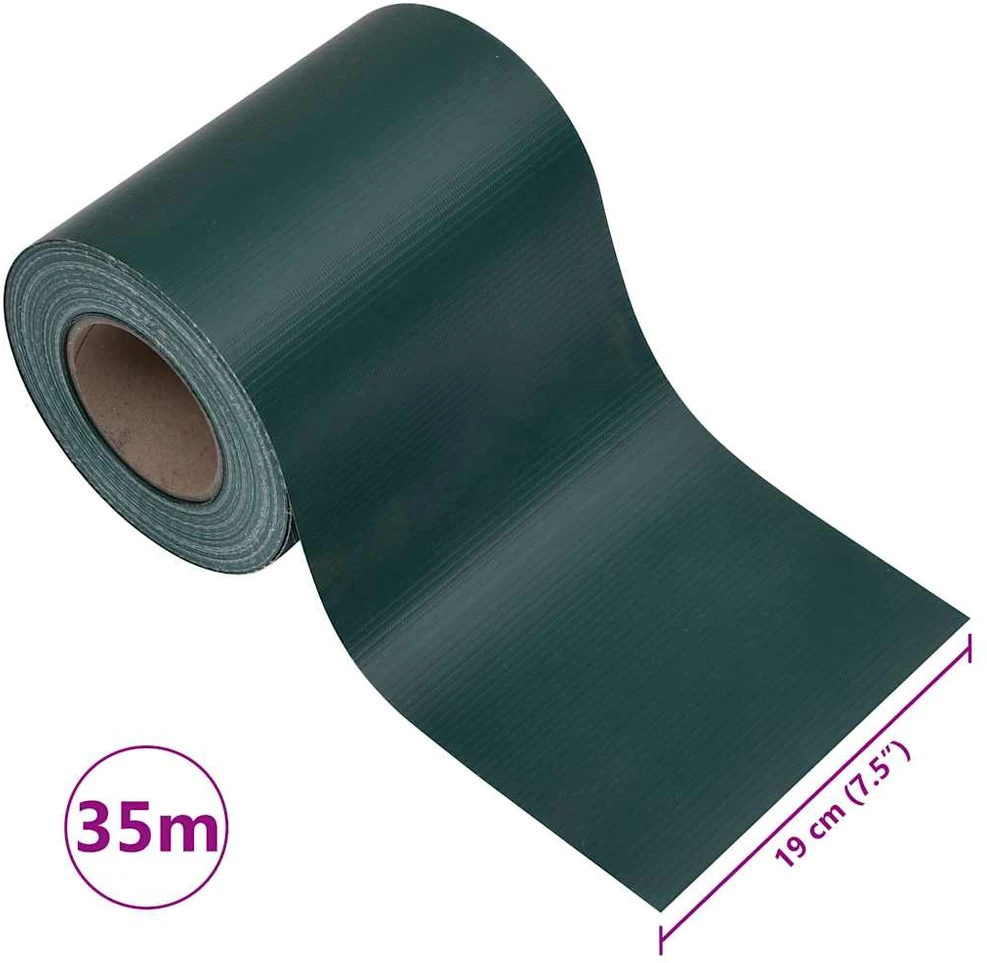 Privatumo suteikiančios pertvaros, 4vnt., žalios, 35x0,19m, PVC