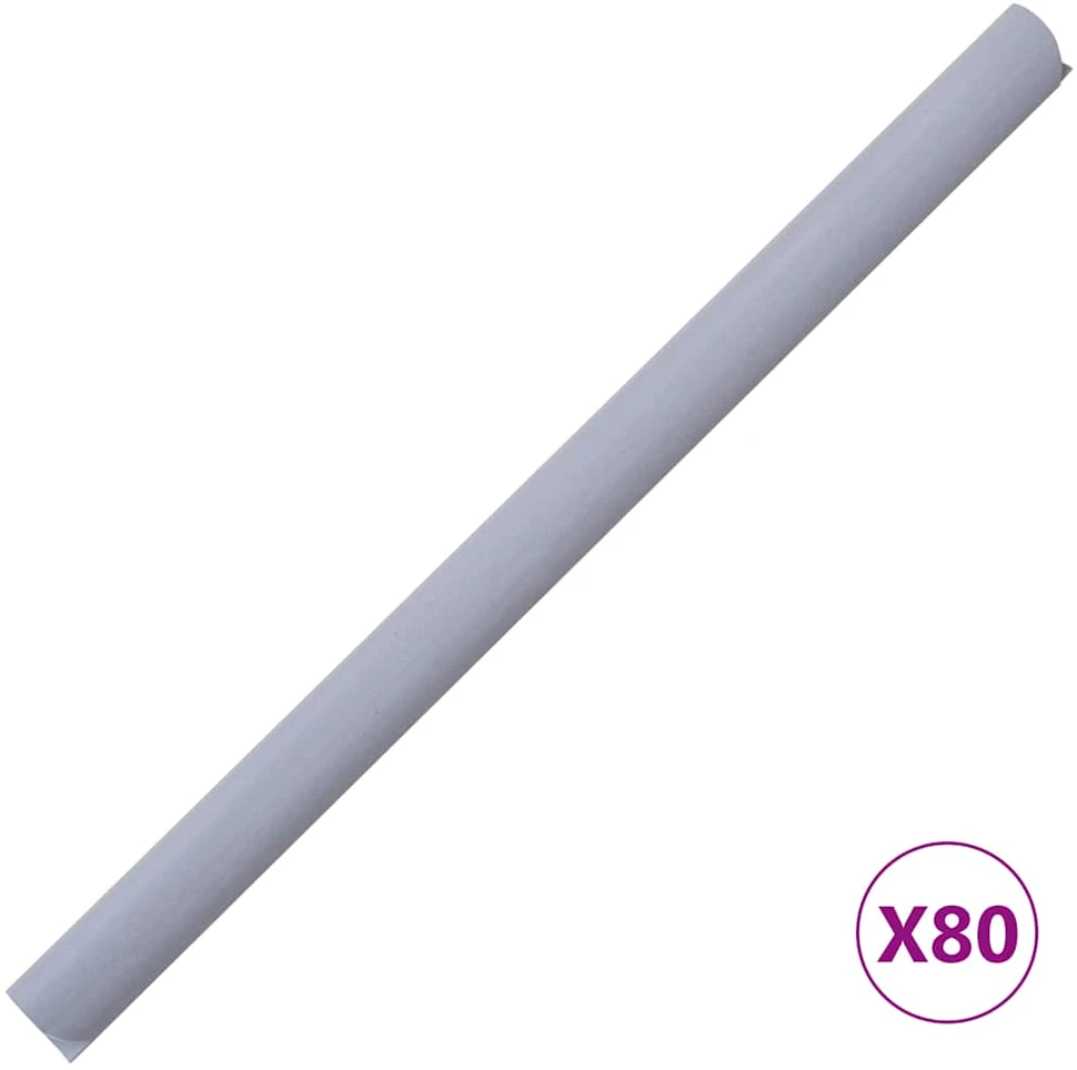 Privatumo suteikiančios pertvaros, 4vnt., pilkos, 35x0,19m, PVC