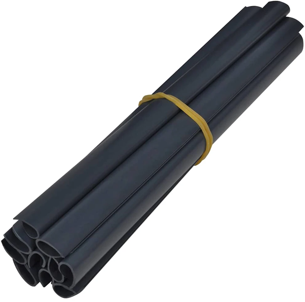 Privatumo suteikiančios pertvaros, 4vnt., pilkos, 35x0,19m, PVC