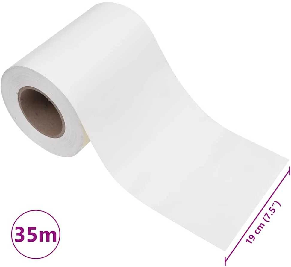 Privatumo suteikiančios pertvaros, 4vnt., baltos, 35x0,19m, PVC