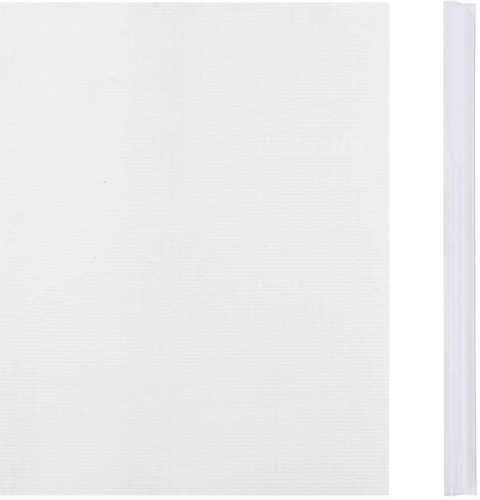 Privatumo suteikiančios pertvaros, 4vnt., baltos, 35x0,19m, PVC