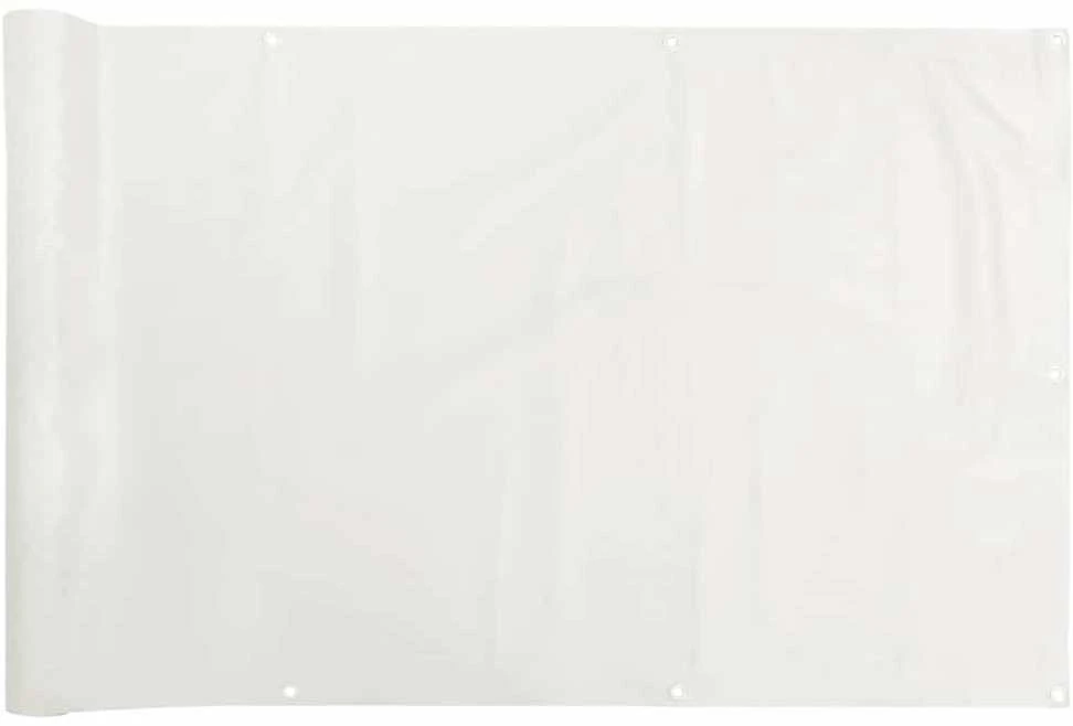 Privatumo suteikianti balkono pertvara, balta, 800x120cm, PVC