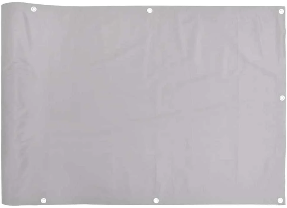 Privatumo suteikianti balkono pertvara, pilka, 500x120cm, PVC