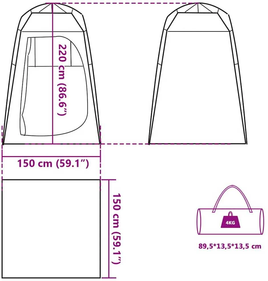 Privatumo suteikianti palapinė, mėlyna, greito atleidimo