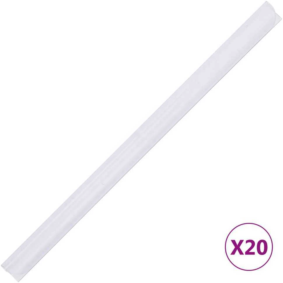 Privatumo suteikianti sodo pertvara, balta, 35x0,19m, PVC