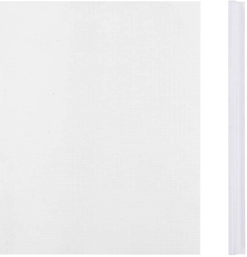 Privatumo suteikianti sodo pertvara, balta, 70x0,19m, PVC