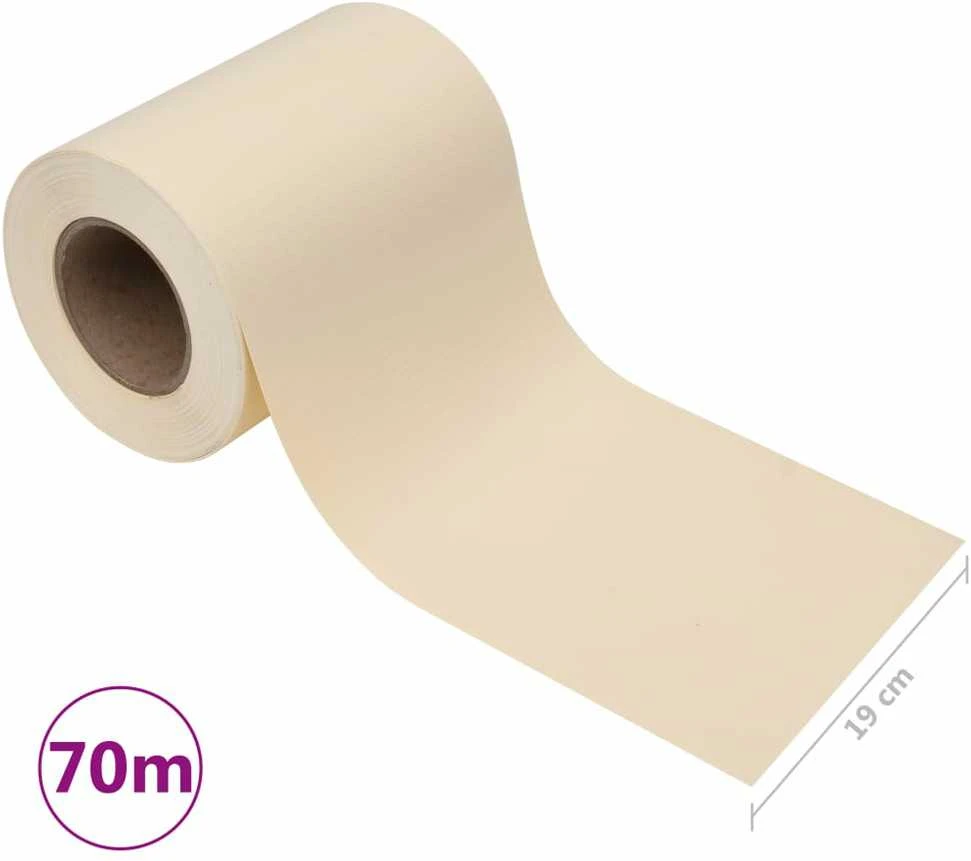 Privatumo suteikianti sodo pertvara, kreminė, 70x0,19m, PVC