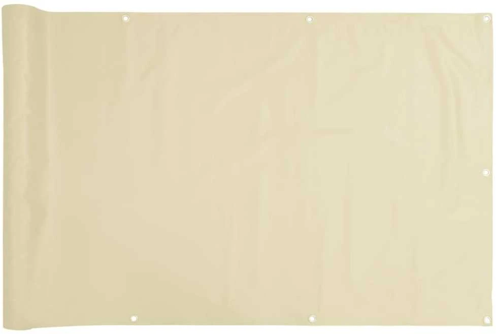 Privatumo suteikianti balkono pertvara, kreminė, 300x120cm, PVC