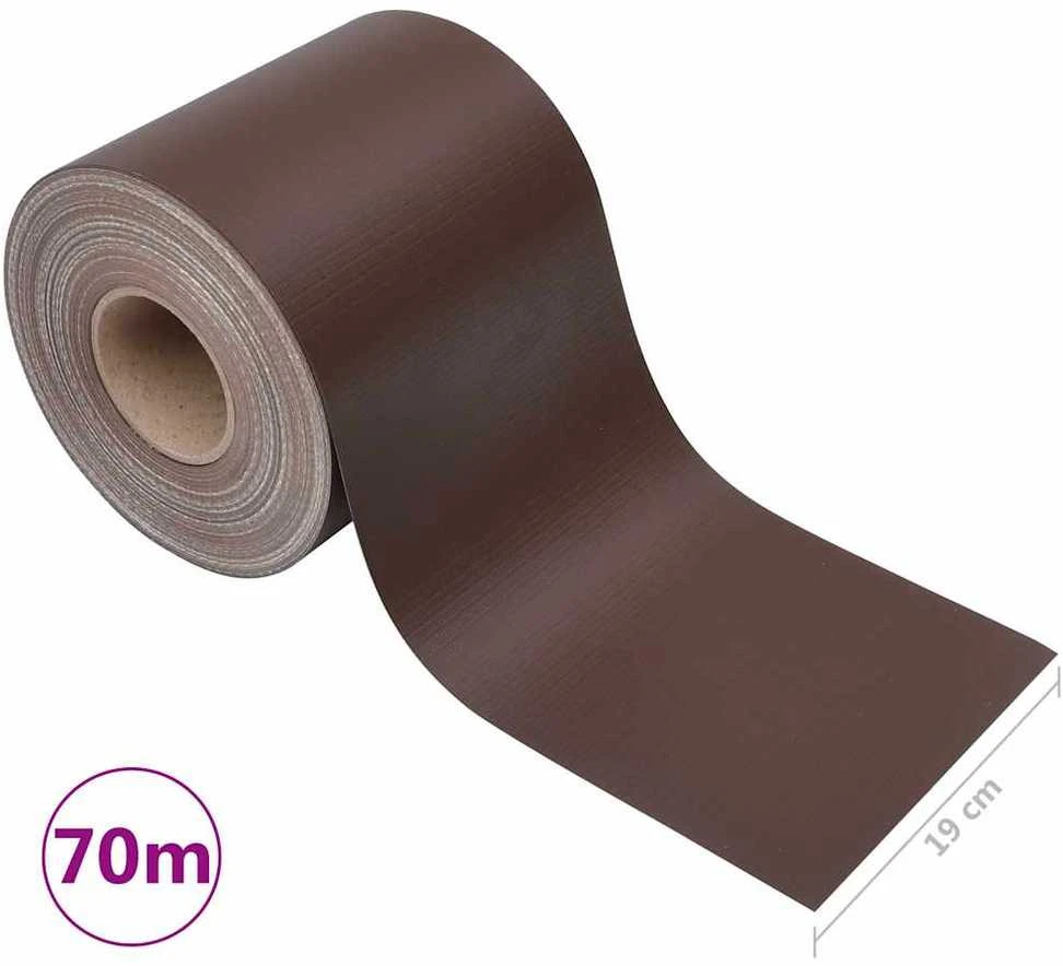 Privatumo juosta, PVC, 70x0,19 m, ruda