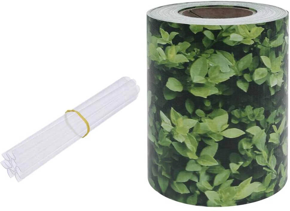 Privatumo suteikianti sodo pertvara, žalia, 70x0,19m, PVC